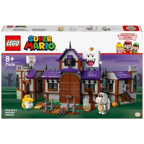 Image of LEGO Super Mario Haunted Villa of King Boo, Building Toy House with Ghost Characters and Baby Yoshi, Adventure Games for Boys and Girls from 8 Years, Nintendo Collectible Gift 71436
