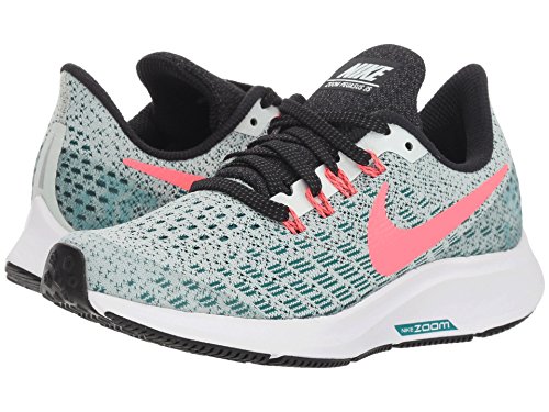 Nike Unisex Kinder Air Zoom Pegasus 35 Laufschuhe, Mehrfarbig (Barely Grey/Hot Punch/Geode Teal/Black 004)