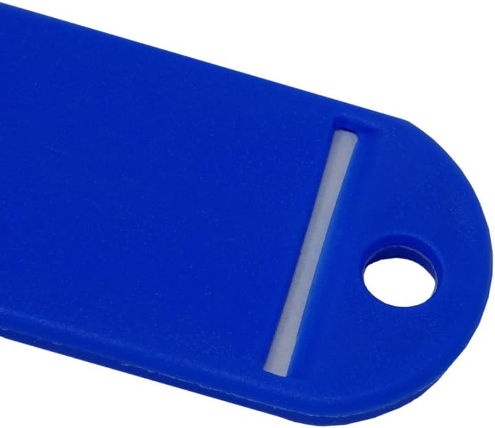 S&B SBS Keys, Yellow, Key Rings with Write-On Label, Pack of 100