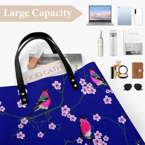 Sac de voyage oiseaux et fleurs roses idéal pour le weekend - 6