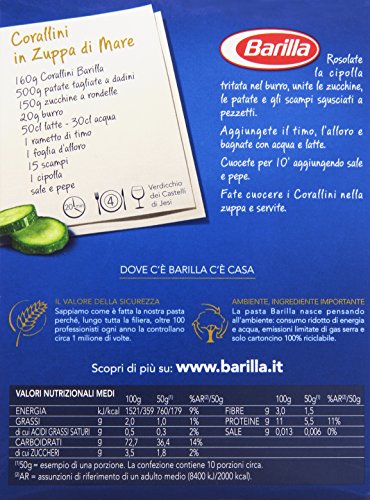 Barilla - Corallini, Cottura 7 Minuti - 500 g