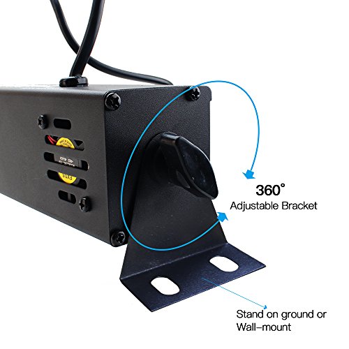 image for UV LED Bar, Exulight 36W 12LED with Black Light Bulbs in Metal Housing