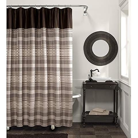 Maytex Blake Chenille-Duschvorhang, gestreift Cover