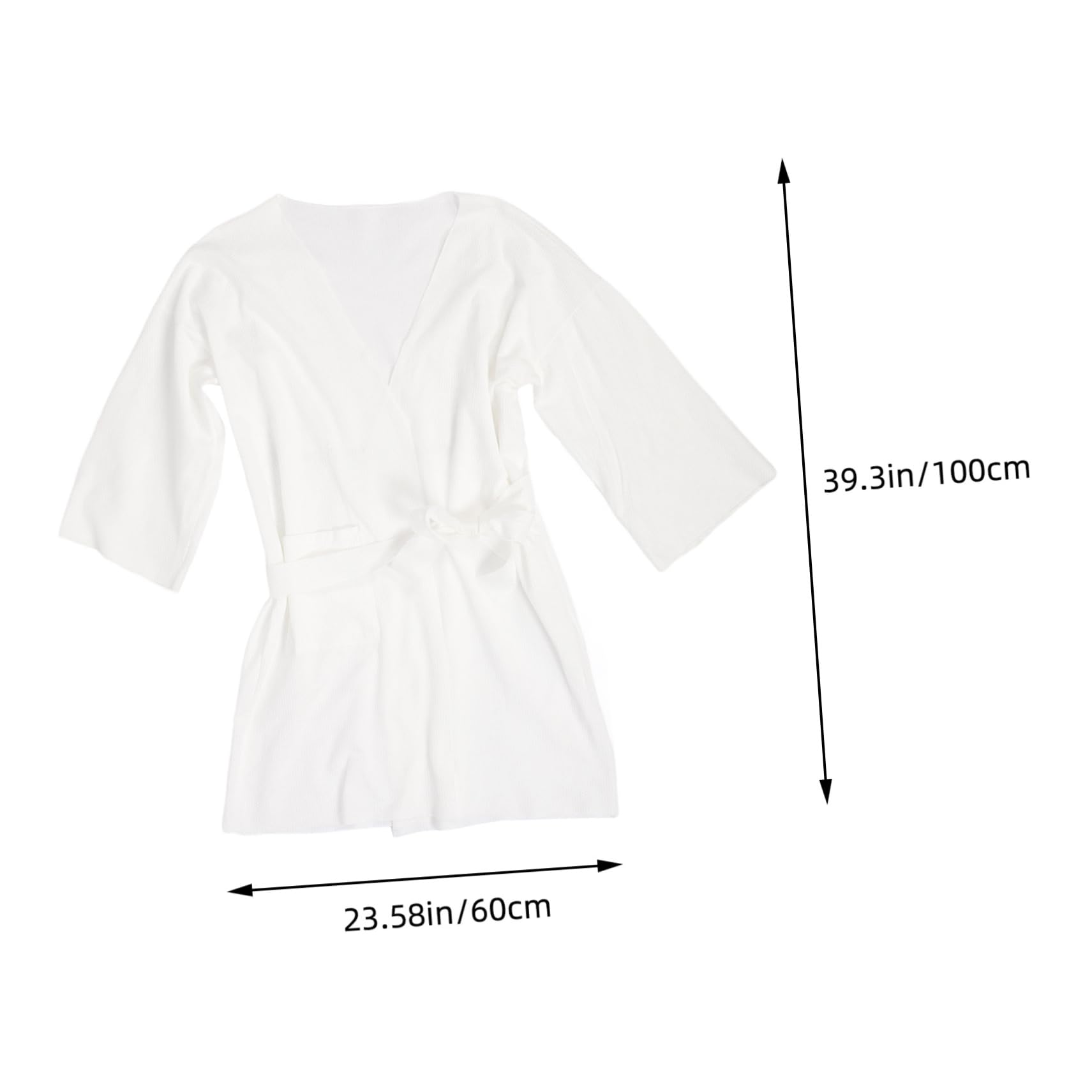 Baluue Bathrobe for Spa and Salon Thickened Pure Single Use Travel and Absorbent Hotel Bathing Accessory for Sauna and Massage Sessions