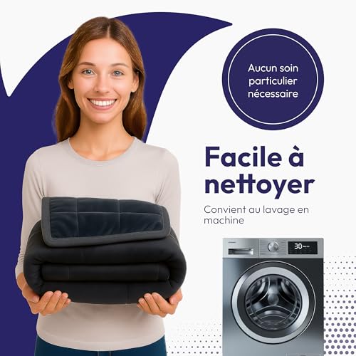 Couverture lestée pour dormir profondément et se relaxer au lit