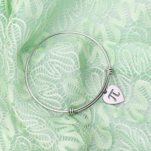 Pi Bracelet Mathematical Pi Symbol Jewelry Pi Day Gift For Science Math Lover (Heart Pendant Bracelet)3