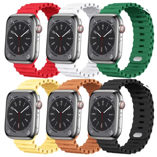 Bracelets Apple Watch Ultra 2 anti irritation pack de 6 ajustables