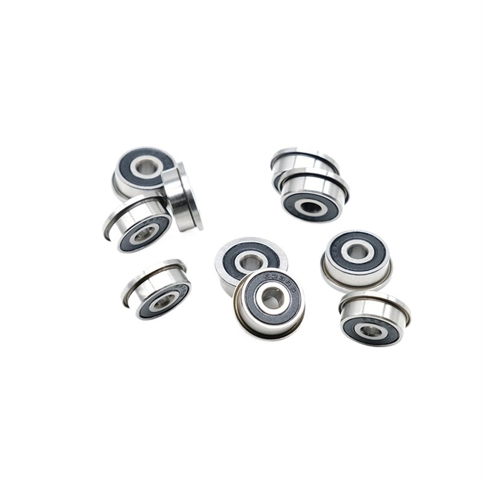 Cuscinetti a sfere a gola profonda Cuscinetto F625RS 5 * 16 * 5 mm ABEC-7 10 pezzi, cuscinetti a sfera con flangia F625-2RS, utilizzo nei giunti XY dei tenditori delle unità di azionamento A/B