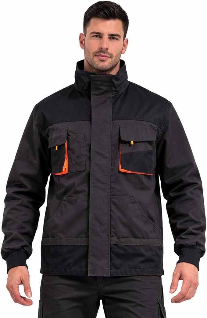 BWOLF Atlas Multifunktionale Arbeitsjacke Männer Arbeitsjacke Herren Arbeitsjacke Bundjacke Strapazierfähig