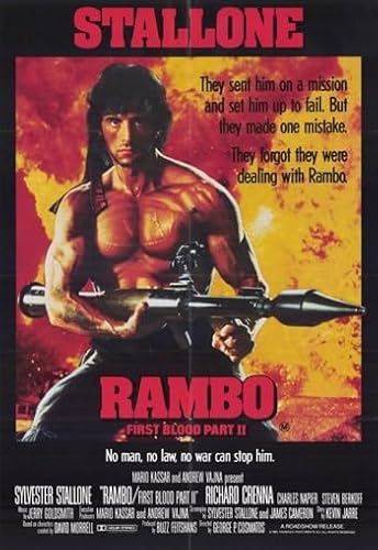 Rambo First Blood Part 2 Movie Poster (11 x 17)