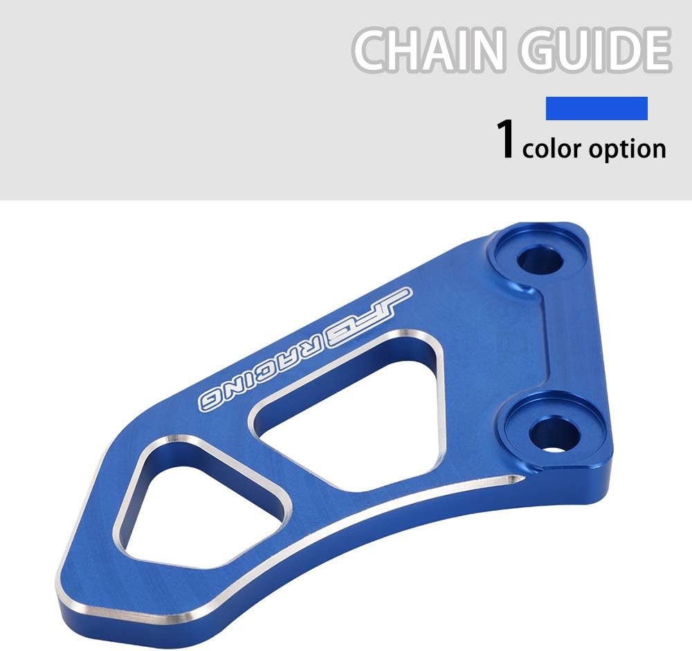 JFG RACING Motorcycle Chain Guard Guide Protector CNC for TTR125 TTR125LE 00-23 TW200 05-23 XT250 08-23 XT225 05-07 Dirt Pit Bike Dual Sport Blue
