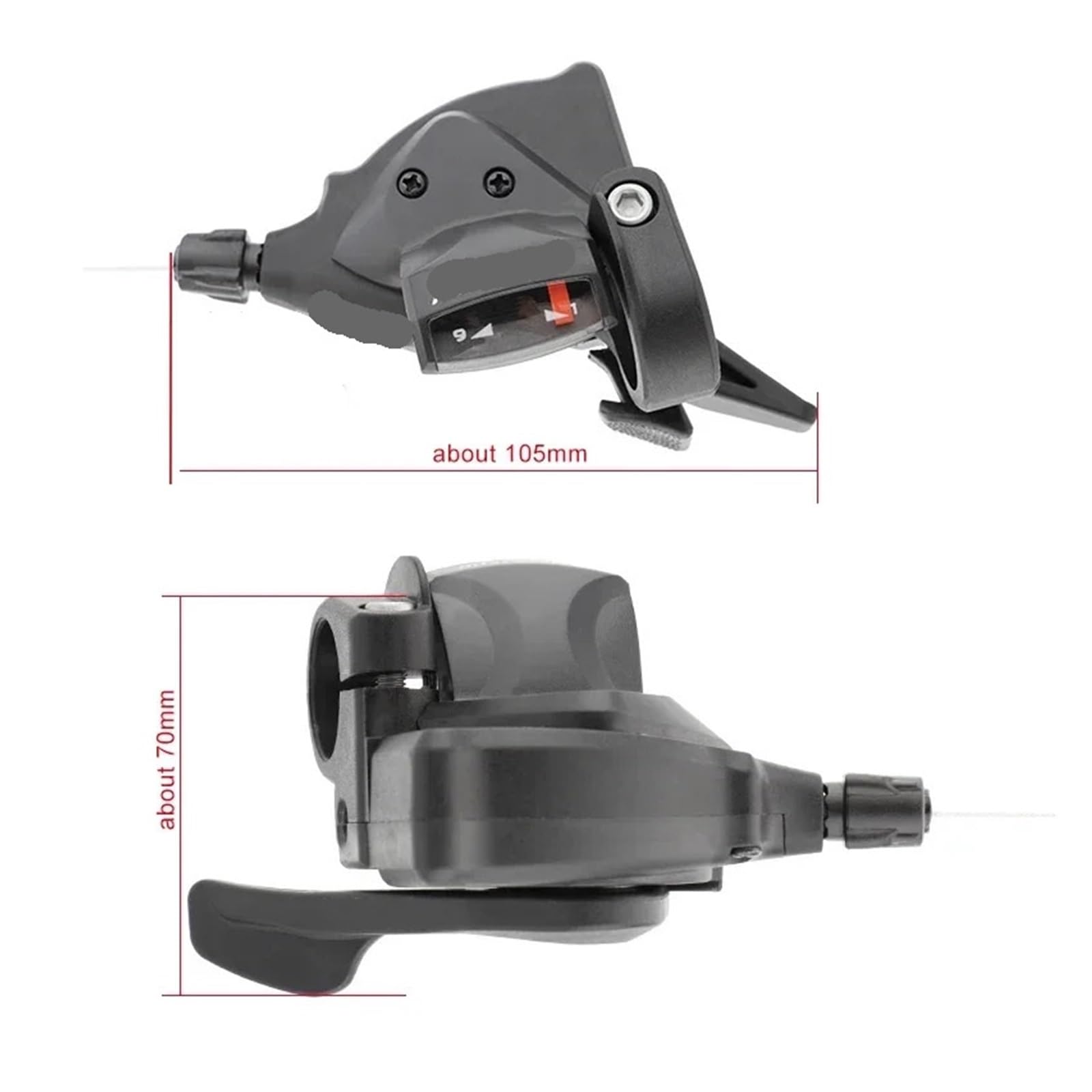 Compatible con desviador de Bicicleta 3x7 3x8 3x9 3x10 3x11 Velocidad MTB Palanca Cambio Trasera Delantera Cambios for montaña Piezas Ciclismo