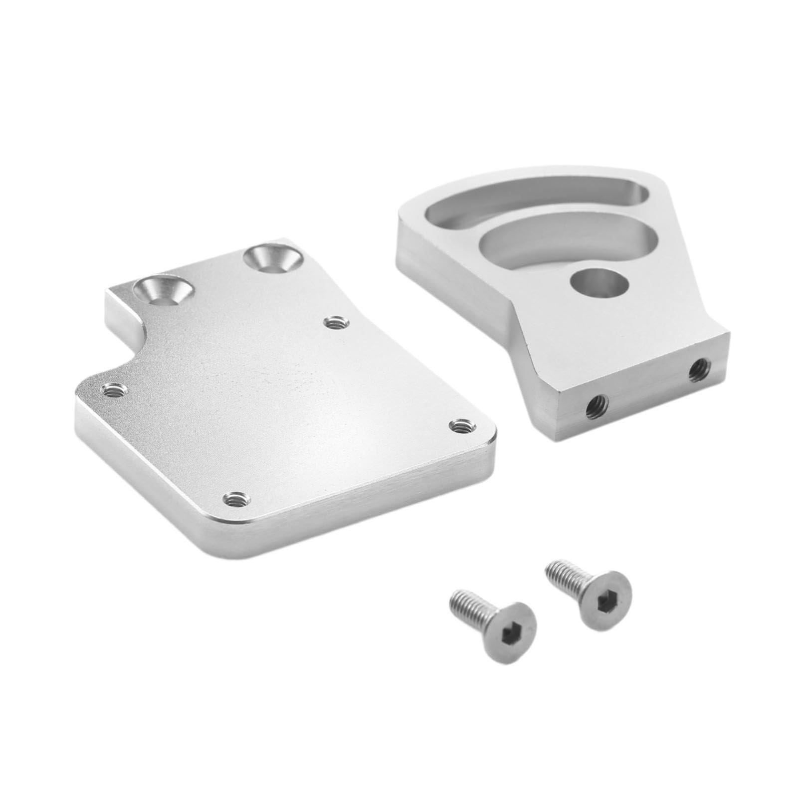 DYNWAVE Motor Mount Seat 7075 RC Car Accessory Replace Spare Parts Metal for Revo 2.5 3.3 High Reliability Wear Resistant Utility , Silvery