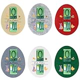 ANKUOFUA 6 Stück Geldgeschenk Verpackung für Ostern, Filz Ostern Geldgeschenke für Freund & Kollegen, Ostereier Filzdekorationen, Lustige Ostereier dekorationen für Geld für Damen Herren Junge Mädchen