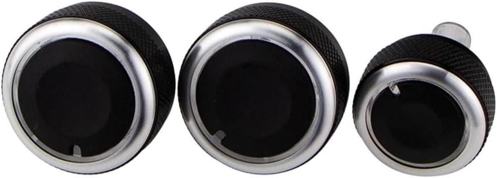 AC Knobs Compatible for Mitsubishi Triton 2006-2014 3Pcs for Set Car AC Air Conditioning Knob Heat Control Switch Knob