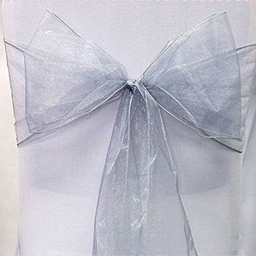 【Chair Back Bowknot Ribbon】 Multi-Color Bowknot Ties Ribbon For Wedding Decoration Event Party Supply Chair Decor