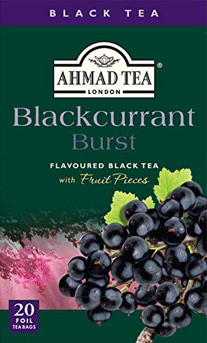 Ahmad Tea Blackcurrant Burst Black Tea, 20-Count Boxes (Pack of 6) by Ahmad Tea