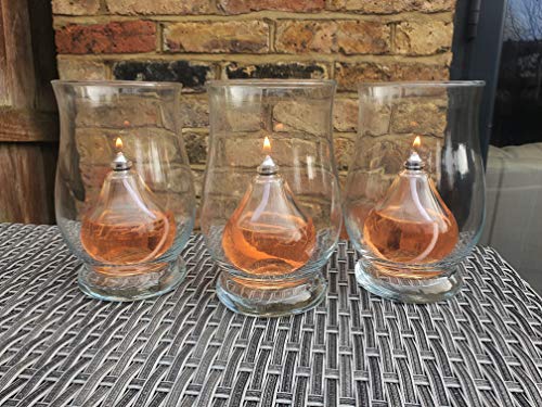 CLEARCRAFT 3 x Indoor, Outdoor Or Garden Oil Lamp...