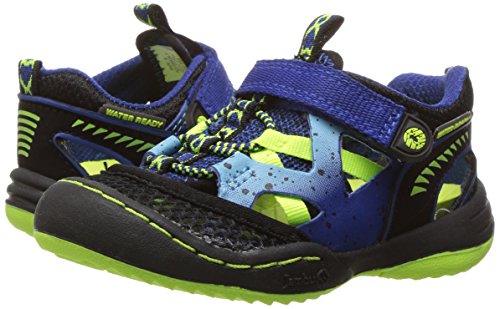 Jambukd Squamata Boy's Outdoor Fisherman Sandal (Toddler/Little Kid/Big Kid), Blue/Neon, 10 M Us Toddler #TOP6