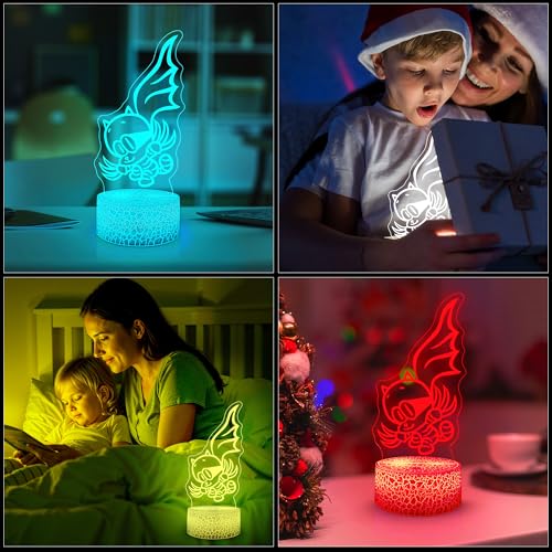 Image of Officially Licensed Dog Man Night Light - Cat Kid LED Glow Light with Removable 7 Colors Base, Kids Bedroom Decor Bedside Lamp, Night Light for Kids, Christmas Birthday Gifts for Boys & Girls