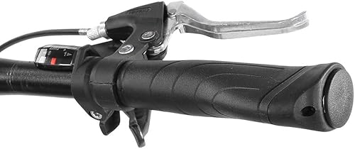 Miniatura 2 de VGEBY1 Puños para manillar de bicicleta, extremo de barra de bicicleta, manga corta y larga, combinación de mango de freno (1 largo+1 corto, negro)