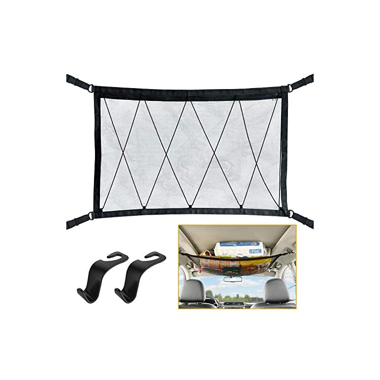 Car Interior Ceiling Cargo Net Storage Camping Galore