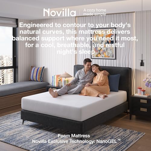 Novilla Twin Size Mattress, 10 Inch Twin Bed Mattress with Gel Memory Foam for Pressure Relief, Bring Cooling Night Sleep by Novilla - Image 9