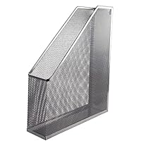 Netuno Wall File Holder Silver Metal Organiser A4 43.5 X 7.8 X 30.8 Cm 17.1 X 3.1 X 12.1 Inch Office School Home Modern Durable - View #6