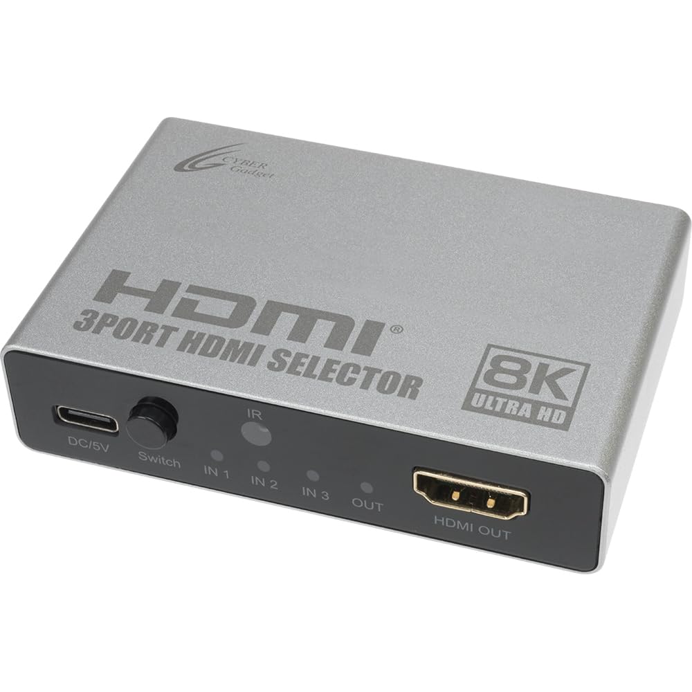 Amazon | CYBER ・ HDMIセレクター 8K 3in1 （ PS5 ／ SWITCH 用
