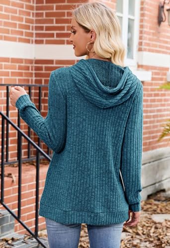 Halife Womens Tunic Sweaters Lightweight Long Sleeve Shirts Loose Fit Hoodies Casual Pullover Sweatshirts Fall Tops4