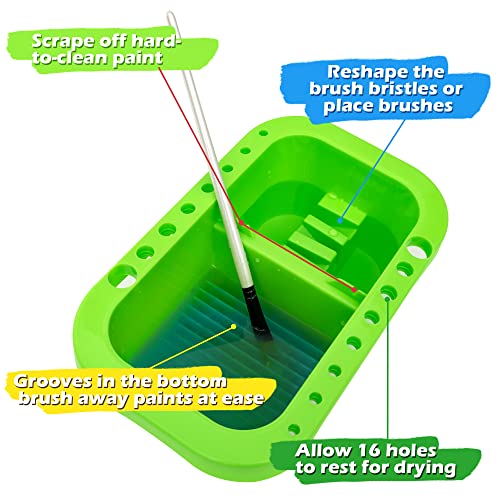 image for MyLifeUNIT Paint Brush Cleaner, Paint Brush Holder and Organizers with
