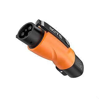 IKITS Tesla to J1772 Adapter 48A/250V Max, Compatible for All J1772 EVs with Tesla High Powered Connectors, Destination Chargers, and Mobile Connectors (Orange)