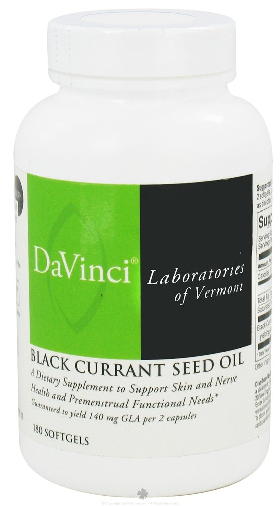 Davinci Labs Black Currant Seed Oil 180 gels