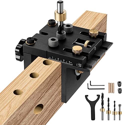 Bohrschablone Für Dübel – 41-teilig, Verstellbar Für 6/8/10 Mm, Mit Zentrierstiften & Tiefenanschlag