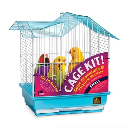 Prevue Pet Products Double Roof Bird Cage Kit - Blue and White
