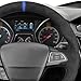 MEWANT Hand Stitched Steering Wheel Cover Wrap for Ford Focus MK3 ST 2015-2018/Focus RS 2016-2018 Steering Wheel Accessories for Ford Focus MK3 ST