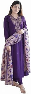 Women Embroidery Kurta and Pant Set with Dupataa