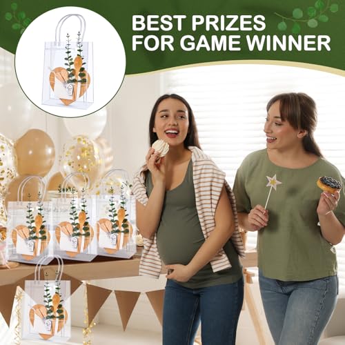 55Pcs Baby Shower Prizes for Game Winners 6 Sets Charcuterie Board with Spoons Butter Spreaders Forks Plaid Towel Thanks Card and Gift Bags for Bridal Shower Favors Party (Heart Shaped)