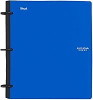 Vista 1 de Archivador de Five Star híbrido, modelo Flex de 1-1/2 pulgadas, Rojo