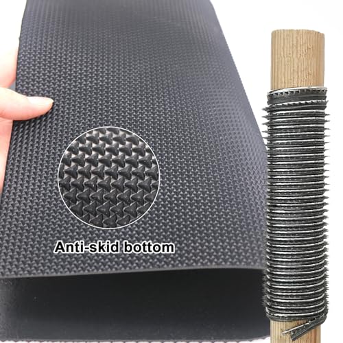 Image of Resistant Shoes Sole Sheet Kit 2.5MM Thick Rubber Heel Repair Pad with Glue 15x22 Inch Black Shoes Sole Bottom Pads Replacement Material for Women&Men Boot Shoes