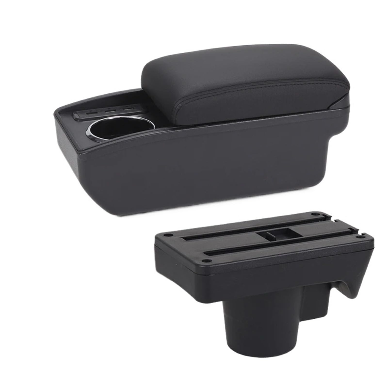 ECBUGAT For Opel For Astra 2006-2011 Armrest Box Storage Parts Interior Car Accessories Car Armrest Box(B2 Black line 6USB)