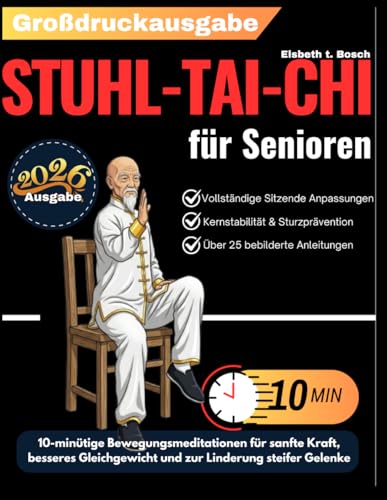 Stuhl-Tai-Chi für Senioren: 10-minütige Bewegungsmeditationen zur Entwicklung sanfter Kraft, zur Verbesserung des Gleichgewichts und zur Linderung ... für Senioren) (German Edition)