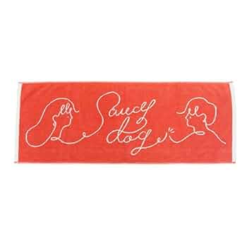 Saucy Dog タオルセット 赤 青 ステッカー付き Saucy Dog タオル