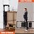 JOISCOPE 3 Step Ladder with Tool Storage Tray, Folding Step Stool for Adults with Handle & Anti Slip Pedal, 400 lbs Capacity Lightweight Portable Small Ladder for Home Kitchen Office, Black