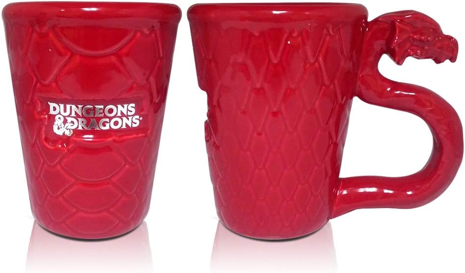 Exclusive Discount 50% Price Official Dungeons & Dragons 16 oz Red Color Molded Ceramic Coffee Cup, Tea Mug, DND Gamer Mug,By JustFunky Exclusive Discount 50% Price Official Dungeons & Dragons 16 oz Red Color Molded Ceramic Coffee Cup, Tea Mug, DND Gamer Mug,By JustFunky