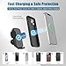Wireless Car Charger Phone Mount Cup Holder, 3 in 1 15W Fast Charging Auto Clamping Cup Holder Expander for Car, Phone Holders for Your Car CupHolder Wireless Charger Compatible for All Smartphones