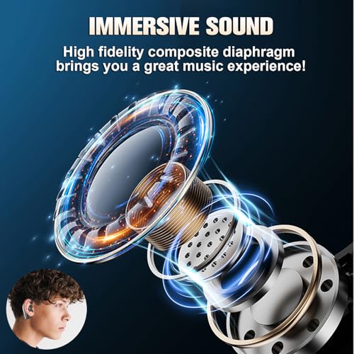 Auricular Bluetooth inalámbrico con micrófono y cancelación de ruido miniatura 7