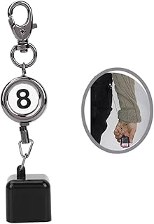 SHYEKYO Billiards Pool Cue Chalk Holder, Pocket Cue Chalker Tip Pick, Portable Retractable Billiards Snooker Pool Cue Chalk Holder, with Key Ring