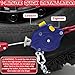 DEDC Auto Lock Snow Tire Chains,1 Min Quick, 4.5mm Enhance Manganese Steel Anti Skid Chains for Car SUV And Pickup Trucks Tire Traction Winter Ice Iced Cold Road, Fit 245 255 265 275 Set of 2 (KS1617)