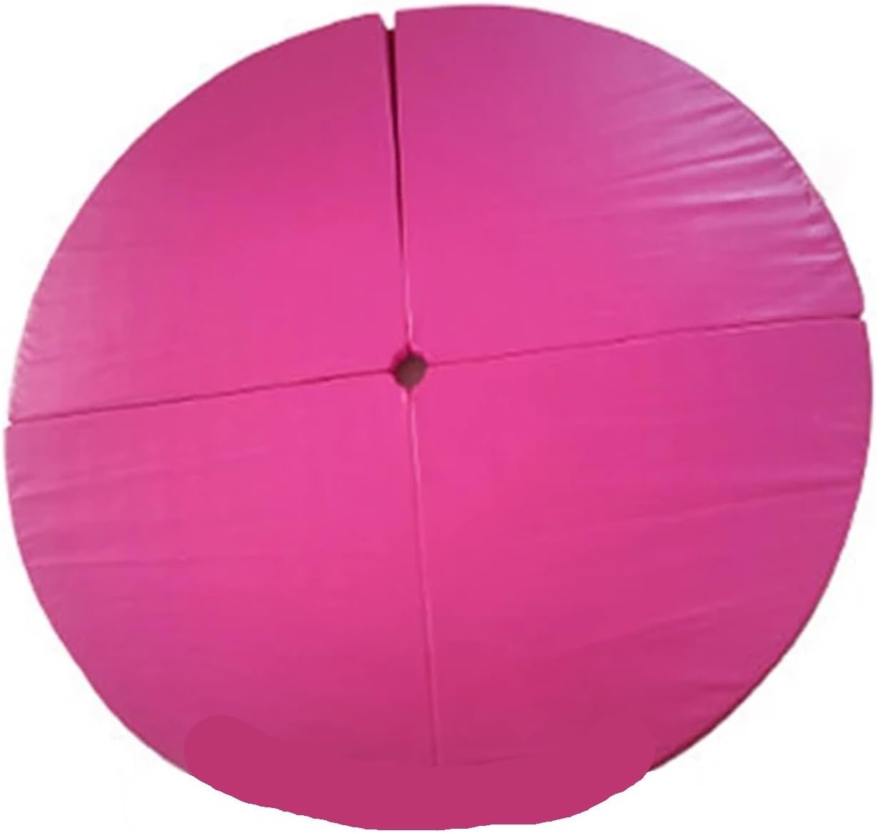 Foldable Pole Dancing Mat Round Workout Gymnastics Pads Anti-Fall Anti-Skid Protection Mat for Pole Dance Safety Mat Yoga Gym(120cm Rose red,Thickness 3CM)